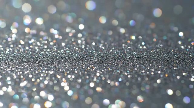 Textural Glitter Surface Emphasize the dense, almost carpet-like texture formed by millions of tiny glitter specks.