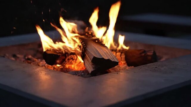 Crisp Visual Serenity Sharp focus on the delicate dance of flames and their warm, clear glow.