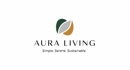Aura Living Logo Design Element.