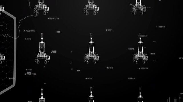 Botswana country MAP Oil war data analytics Background With Abstract Elements | Showcasing Oil Pump jacks technology Video with globe, Growth, Graphs, Statistic Data of a country