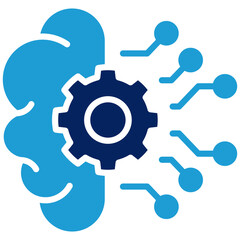 Obraz premium Deep Learning Icon