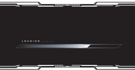 Abstract Technology Loading Screen Panel Design Vector