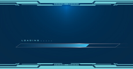 Loading Bar Interface Banner Vector Template