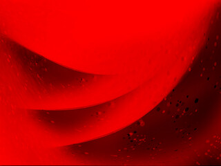 Vivid Red Abstract Curves With Light And Shadows For Creative Backgrounds And Design