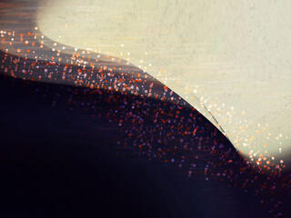 Elegant Abstract Curve With Sparkling Dots In Soft Light And Deep Shadow, Night Mood