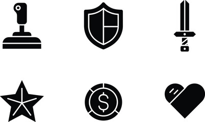 Black of rubber stamp shield dagger star dollar coin heart black, rubber stamp, shield, dagger, star, dollar coin, heart, symbols, white background, security, protection, finance, rating, love, rubber