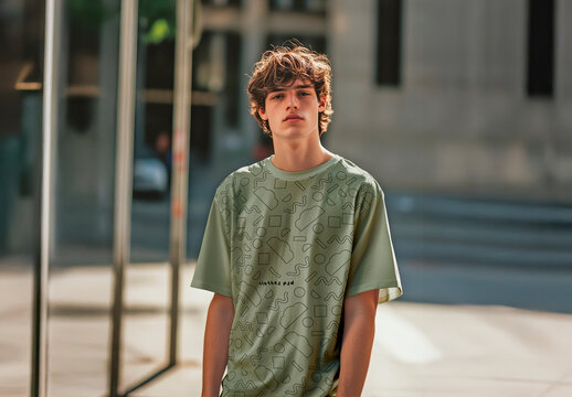 Oversized T Shirt Apparel Mockup