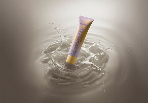 Cosmetic Tube Product Mockup