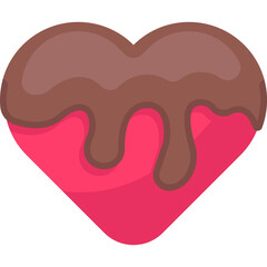 Love Chocolate Flat Icon