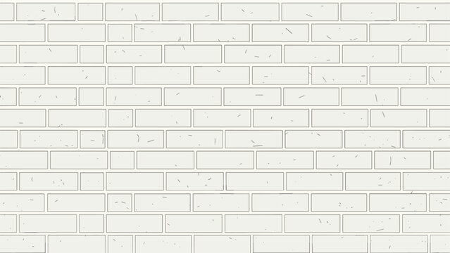 Clean white brick wall texture with subtle distressed marks provides a minimalist background for various modern architectural design needs.