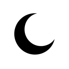 Crescent Moon Vector Icon