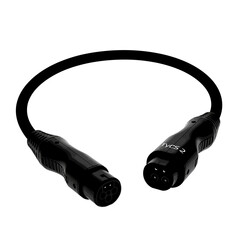 Fototapeta premium Professional Audio Connector Cable with XLR Plugs on Isolated White Background