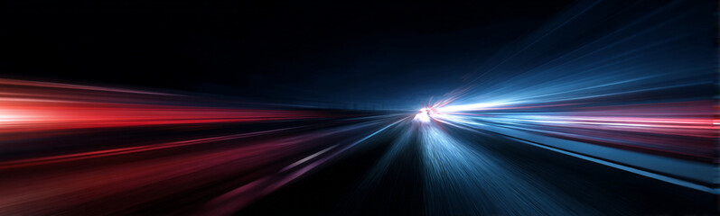 Multi-colored speed streaks twist and flash with intense motion. Light and color merge into dynamic, high-energy patterns. Perfect for sci-fi, racing, or neon visuals. © Ole moda