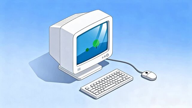 Old style computer setup