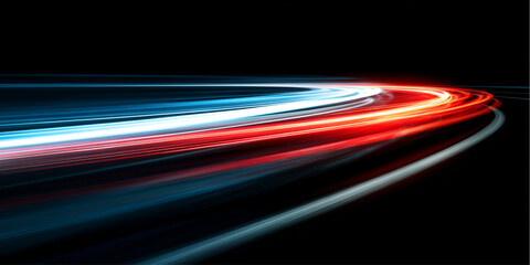 Multi-colored speed trails swirl and streak with electrifying energy. Light and motion blend into dynamic patterns. Perfect for racing, sci-fi, or futuristic digital art. © Ole moda