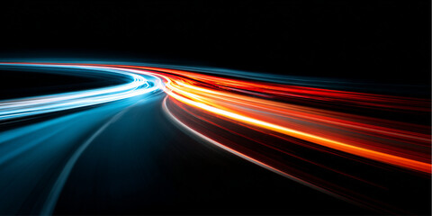 Colorful speed streaks twist and flow with dazzling energy. Motion blurs create a sense of rapid movement. Use for digital art, racing visuals, or futuristic overlays. © Ole moda