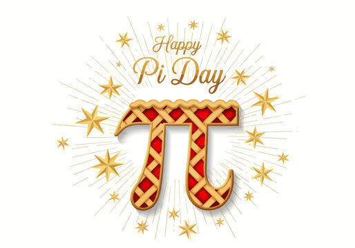 Happy pi day pie symbol