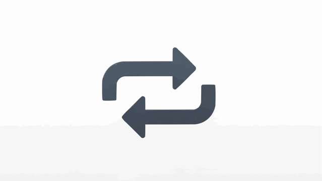 Two Arrows Turning Around Each Other.