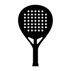 Padel Racket Silhouette Vector Image