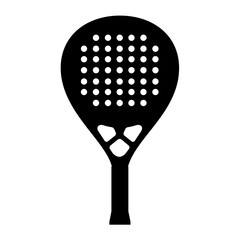 Padel Racket Silhouette Vector Image