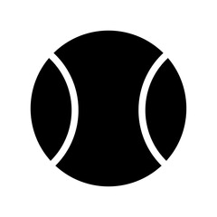 Padel Ball Silhouette Flat Image