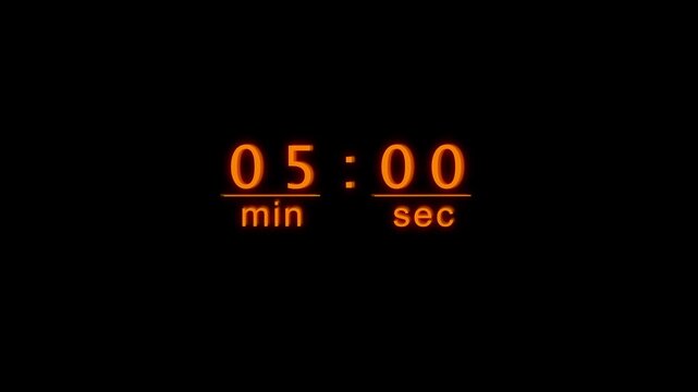 counting 39 minute timer animation. timer counting clock. 