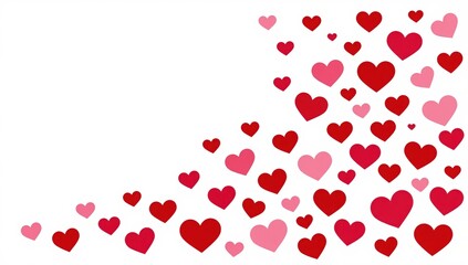 red hearts background