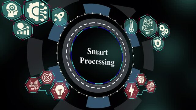Smart processing system with automated data computation, intelligent filtering logic, analytics monitoring, and AI-powered digital architecture.