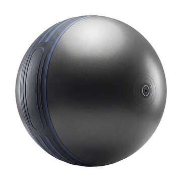 Circular stability ball with an anti-burst coating.