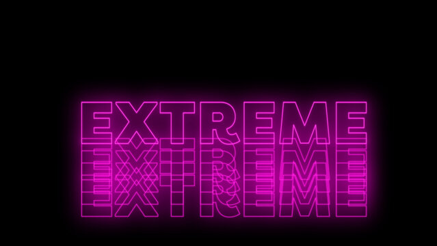 Kinetic Neon Title 40 - Animated Glowing Typography, Neon Text Effects and Dynamic Motion Graphics for Social Media, Promos and Modern Video Projects