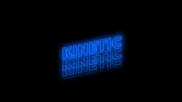 Kinetic Neon Title 45 - Animated Glowing Typography, Neon Text Effects and Dynamic Motion Graphics for Social Media, Promos and Modern Video Projects