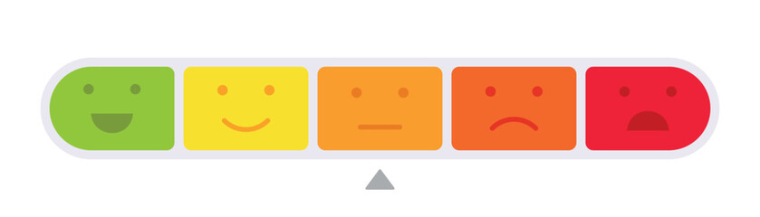 Feedback or rating. Rating satisfaction.