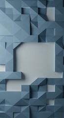 Abstract geometric background showing a uniform repeating structure with one prominently missing or empty space acting as a clean template ,design ,structure ,geometric