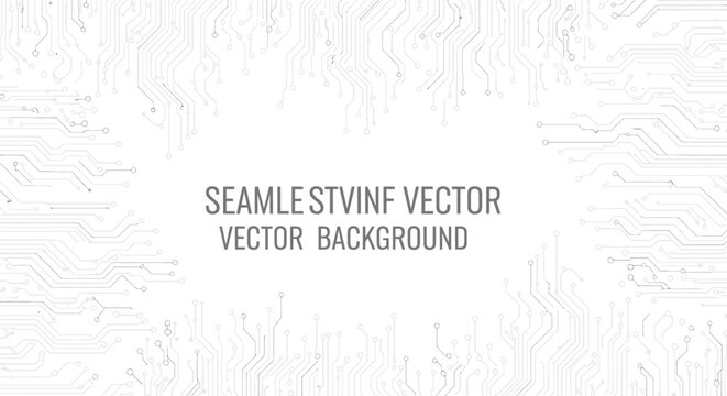 Seamless Circuit Board Pattern Technology Vector Background