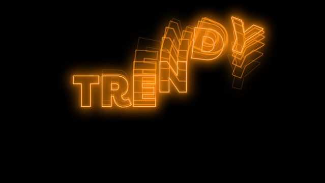 Kinetic Neon Title 53 - Animated Glowing Typography, Neon Text Effects and Dynamic Motion Graphics for Social Media, Promos and Modern Video Projects