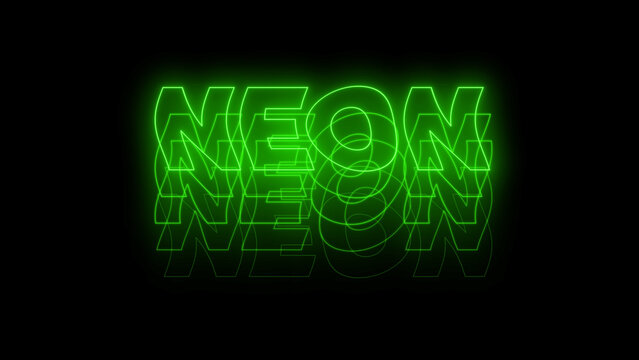 Kinetic Neon Title 86 - Animated Glowing Typography, Neon Text Effects and Dynamic Motion Graphics for Social Media, Promos and Modern Video Projects