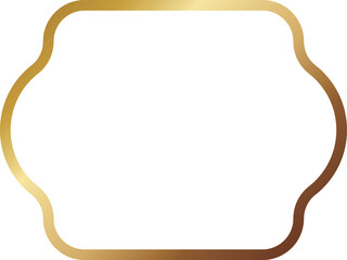 高級感のあるメタルフレーム　ゴールド