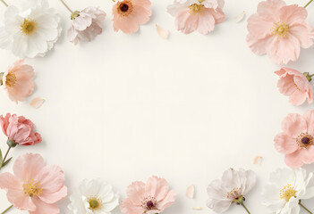 Abstract Romantic Background with Soft Pastel Gradients