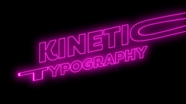 Kinetic Neon Title 106 - Animated Glowing Typography, Neon Text Effects and Dynamic Motion Graphics for Social Media, Promos and Modern Video Projects
