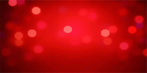 Abstract red bokeh background with glowing lights and festive decoration © RD Visuals