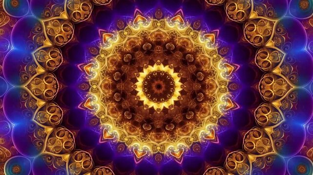 Mandala Looping Video for Background and Event VJ Style full ornament