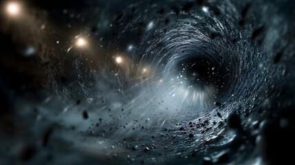 Ethereal light dust motes abstract art