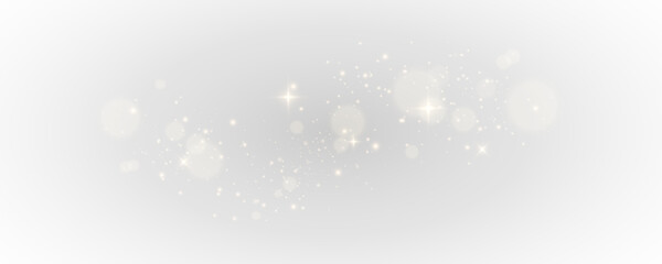 Golden Sparkling Dust PNG gold glitter, PNG overlay on a transparent background. © Ihor Nemynushchyi