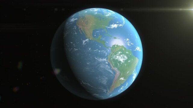 Location and map of Saint Kitts and Nevis on the surface of the earth at day.