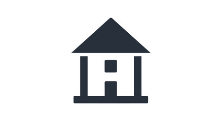 Simple House Icon Symbol Illustration Design.
