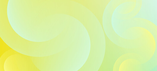Minimalist banner background green and yellow gradations circle shape.modern.vector eps 10