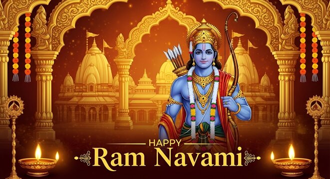 Happy Ram Navami - Celebration of Lord Rama.