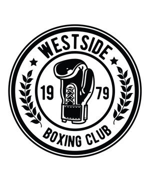 Westside Boxing Club Vintage Badge