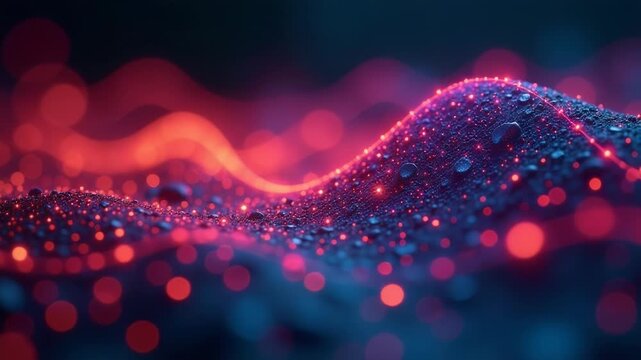 Video A blurry of a wave of water crashing onto the shore