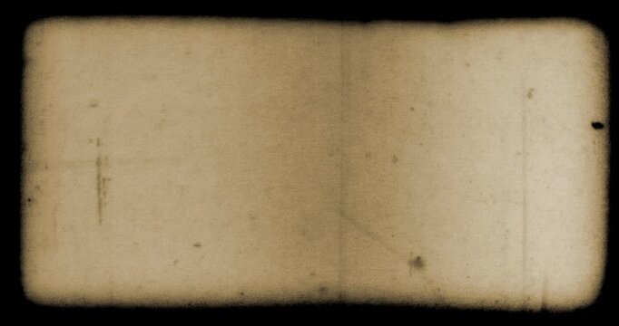 film strip transition, with grey screen background, effect of old film rolling with details, scratches and grain, vintage strip intro, concept of old movie